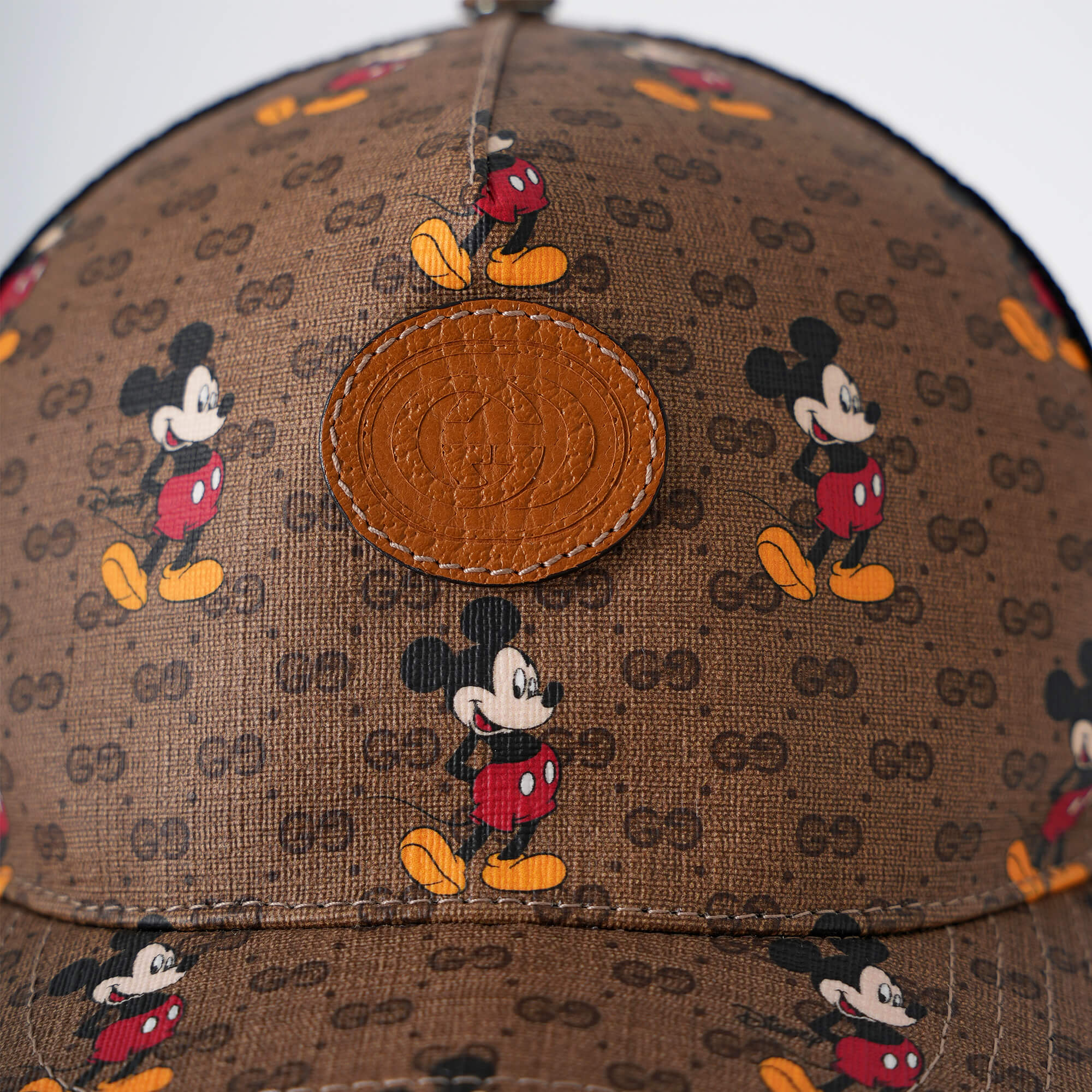 Gucci - Gucci x Disney GG Supreme Mickey Mouse Baseball Hat 